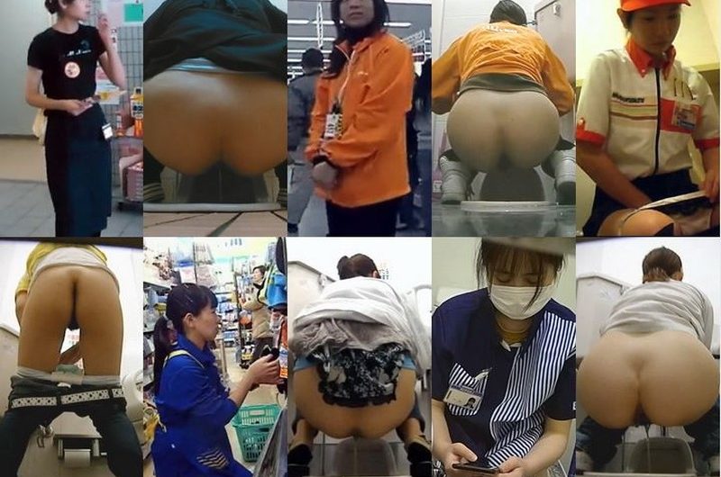 【隠し撮り】お仕事中♥制服のままで…おしっこ休憩♥盛り合わせ♪