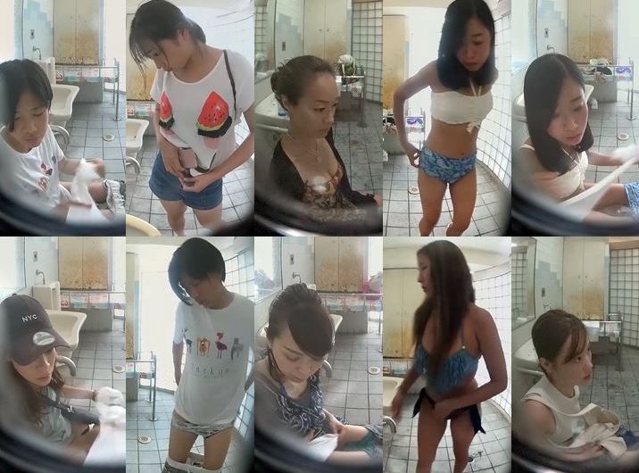 ２０１９海の共同トイレ若い子もお姉さんも